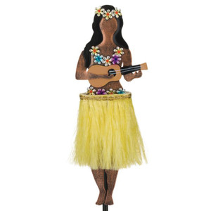 Hula Girl Solar Motion Stake - Ukelele Hula Girl Solar Motion Stake - Ukelele