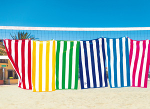 Premium Cabana Stripe, Velour Beach Towel in Vibrant Colors - 35"x60" Premium Cabana Stripe, Velour Beach Towel in Vibrant Colors - 35"x60"