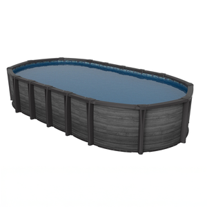 Downtown Diamond Series Oval Resin Above Ground Pool