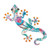 Luster Gecko Wall Decor 18" - White Multi Luster Gecko Wall Decor 18" - White Multi