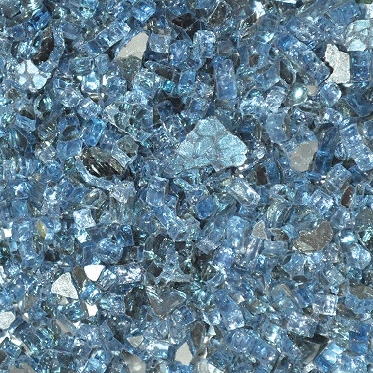 Skyblue Reflective Fire Glass 1/2'' 25LB