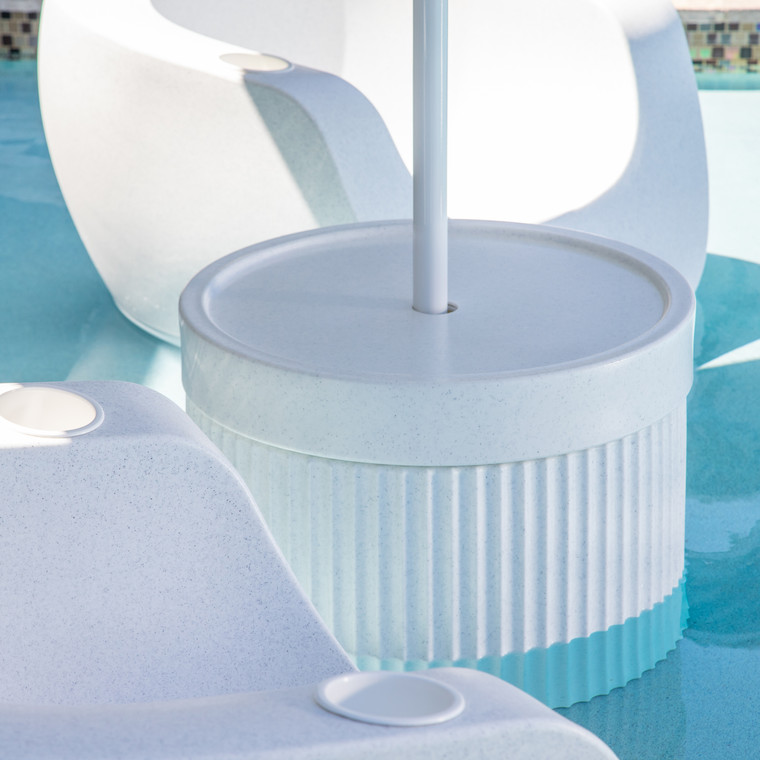 Ripple Wide Table - 22.5" Diameter x 18.5" Height