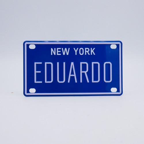 New York Blue Name Plates - Eduardo