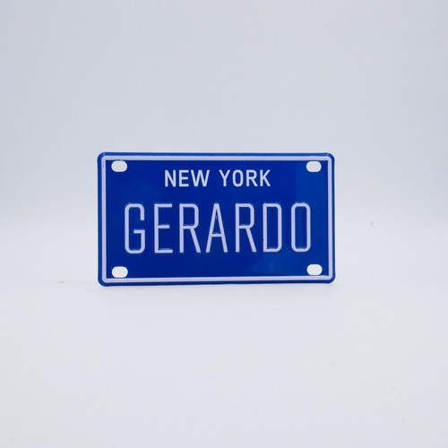 New York Blue Name Plates - Gerardo