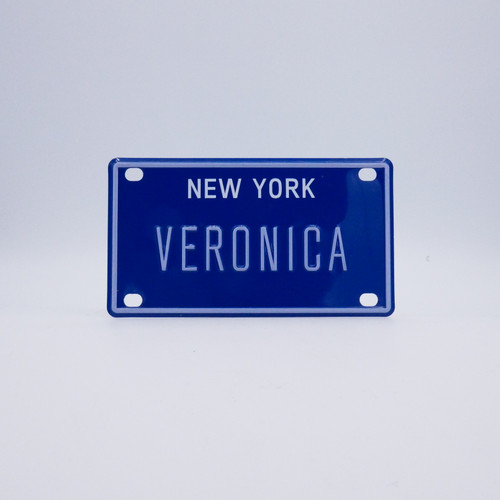 New York Blue Name Plates - Veronica
