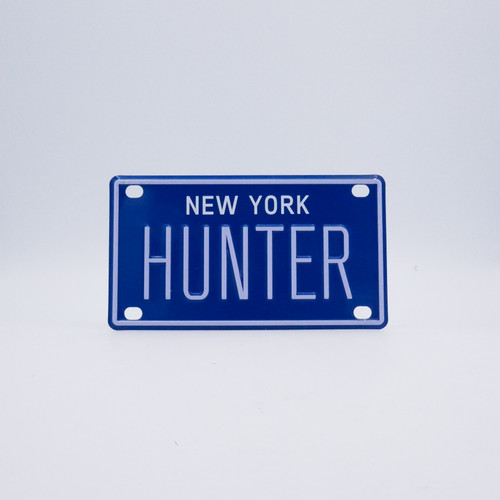 New York Blue Name Plates - Hunter