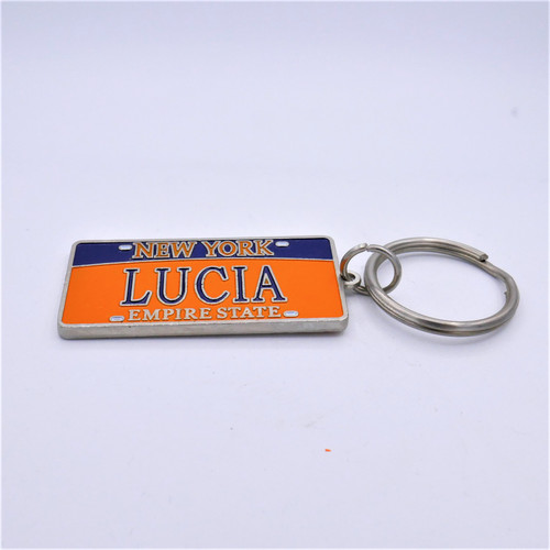 New York Name Plate Kaychain - Lucia