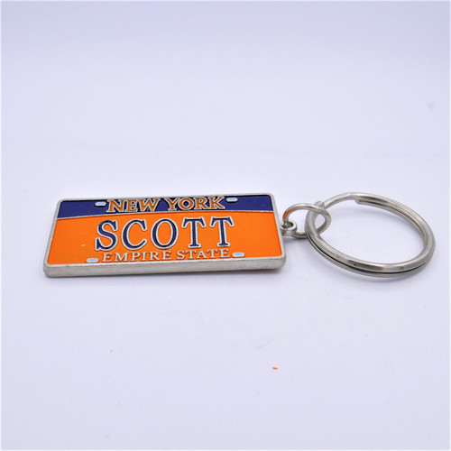 New York Name Plate Kaychain - Scott