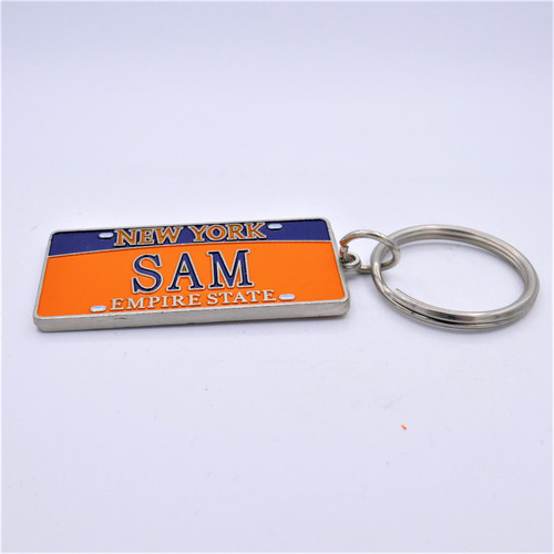 New York Name Plate Kaychain - Sam