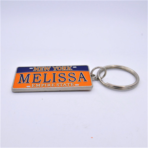 New York Name Plate Kaychain - Melissa