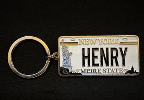 New York Name Plate Kaychain - Henry