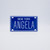 New York Blue Name Plates - Angela