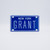 New York Blue Name Plates - Grant