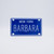 New York Blue Name Plates - Barbara