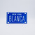 New York Blue Name Plates - Blanca