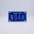 New York Blue Name Plates - Noah
