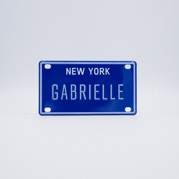 New York Blue Name Plates - Gabrielle