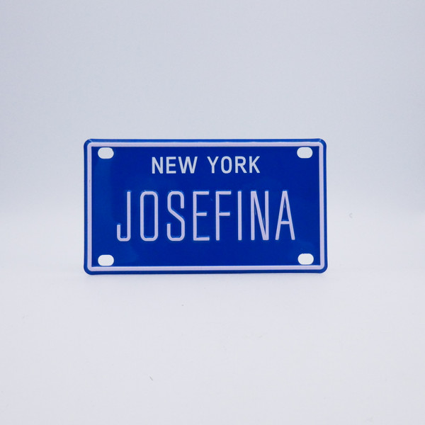 New York Blue Name Plates - Josefina