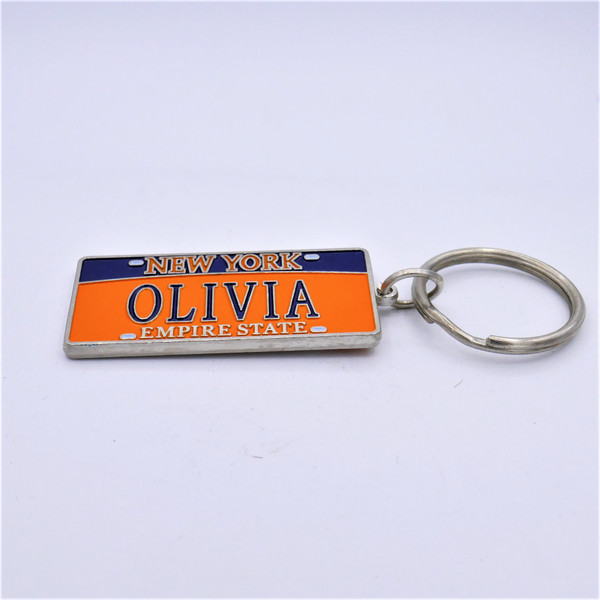 New York Name Plate Kaychain - Olivia