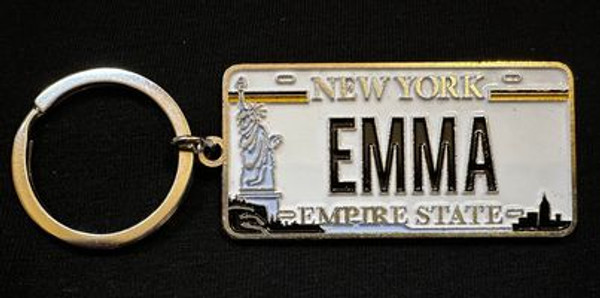 New York Name Plate Kaychain - Emma