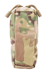 Front view of the Small General Purpose pouch with zipper closure. Color Multicam