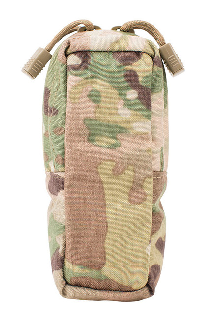 Front view of the Small General Purpose pouch with zipper closure. Color Multicam