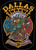 A fire department patch features a dragon in a firefighterÃ¢â‚¬â„¢s uniform holding an axe and hose. Surrounding text reads Ã¢â‚¬Å“DALLAS FIRE RESCUE,Ã¢â‚¬Â Ã¢â‚¬Å“ENGINE 3,Ã¢â‚¬Â and Ã¢â‚¬Å“3RD WATCH.Ã¢â‚¬Â The background is black.