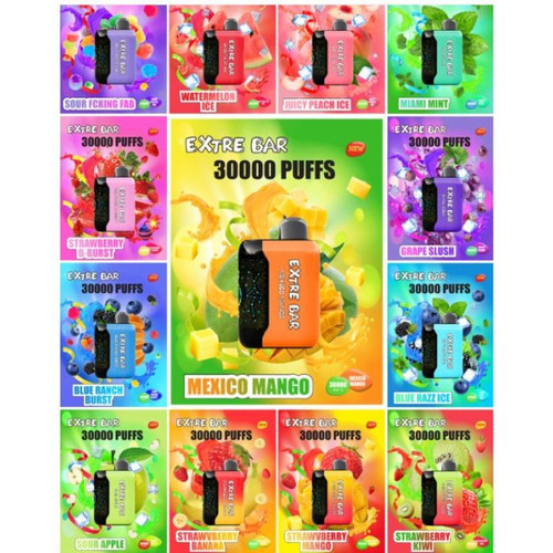 Extre Bar Vape 30K rechargeable disposable vape available at wholesale pricing