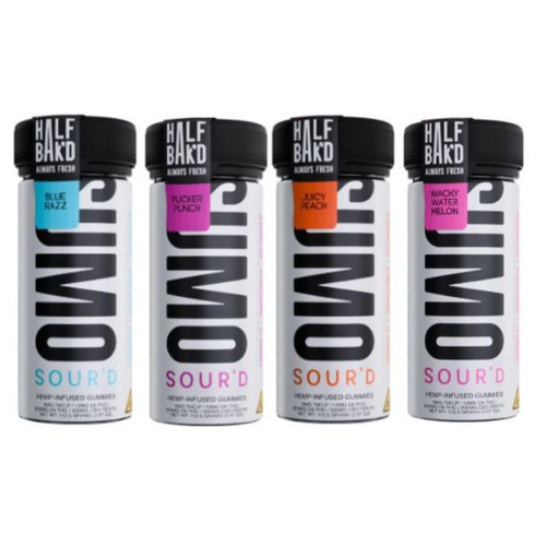 Half Bak’d Sumo Sour’d Gummies Jar