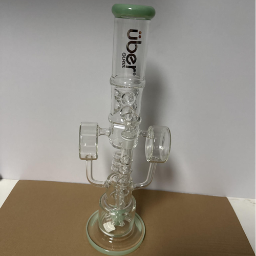 Uber Glass Green 17" Water Pipe
