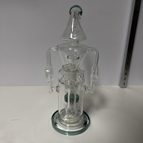 Uber Glass Medium Dark Green 13" Water Pipe