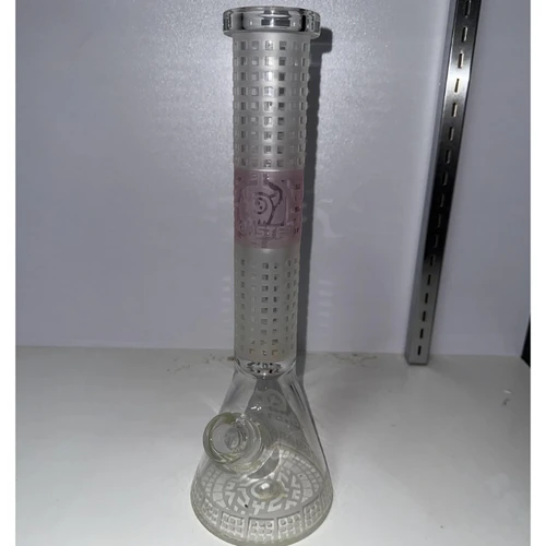 Monster Glass Large Pink 15 1/2" Water Pipe