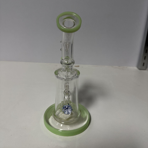 Small Green 8" Water Pipe