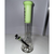 Atom Glass Large Green and Black 15 1/2" Water Pipe