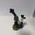 Atom Glass Small Blue and Green 7" Water Pipe