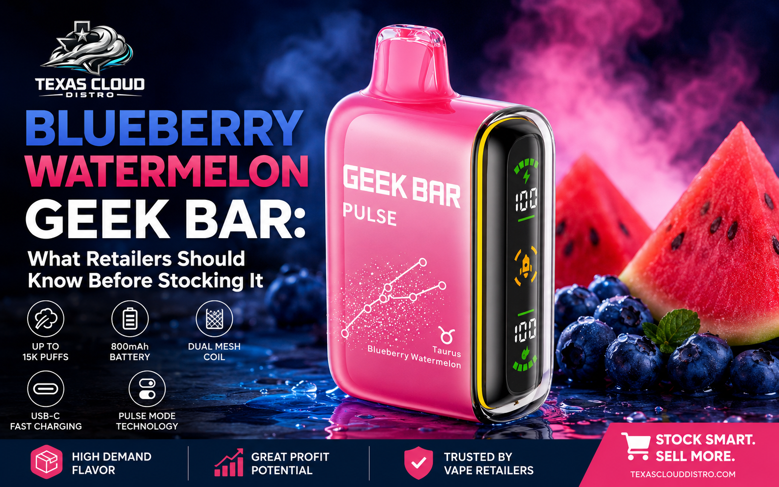 Blueberry Watermelon Geek Bar: What Retailers Should Know Before Stocking It
