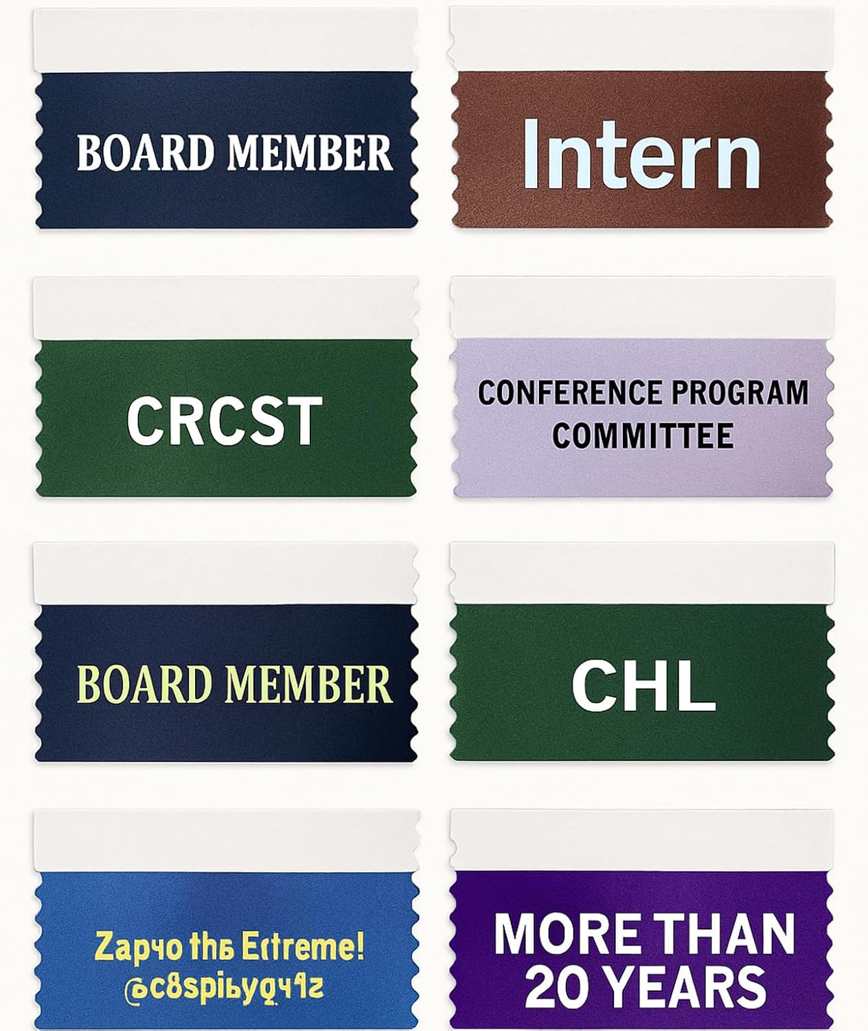 Custom Name Badge Ribbons | Personalized Event Badge Ribbon