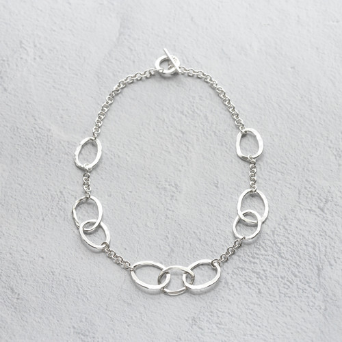 Chunky Silver Handmade Chain Necklace