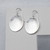 Large Oval Hammered Earrings