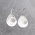 Large Hammered Teardrop Earrings