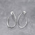 Sculpted Oval Hoop Earrings