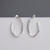 Sculpted Oval Hoop Earrings