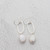 Freshwater Pearl Oval Dangle Earrings