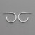 Hammered Sterling Silver Hoop Earrings