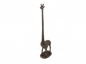 Rustic Copper Cast Iron Giraffe Paper Towel Holder 19" Rustic Copper Cast Iron Giraffe Paper Towel Holder 19"