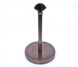 Antique Copper Sea Shell Extra Toilet Paper Stand 16" Antique Copper Sea Shell Extra Toilet Paper Stand 16"