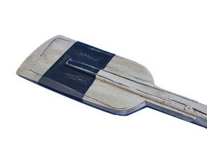 Wooden Rustic King Harbor Decorative Squared Rowing Boat Oar with Hooks 50" Wooden Rustic King Harbor Decorative Squared Rowing Boat Oar with Hooks 50"