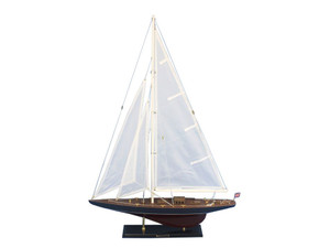 Wooden Endeavour Model Sailboat Decoration 35" Wooden Endeavour Model Sailboat Decoration 35"