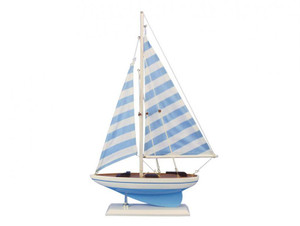 Wooden Anchors Aweigh Model Sailboat 17"