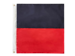 Authentic Letter E Nautical Alphabet Navy Code Signal Flag 24" - Outdoor Use
